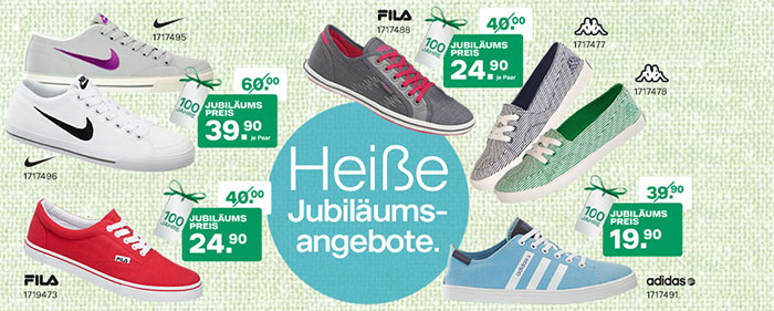 Deichmann: Jubiläumsangebote – Schuhe bis zu 50% reduziert 34 buehne shop Leinenaktion Deichmann: Jubiläumsangebote – Schuhe bis zu 50% reduziert