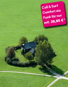 Call & Surf Comfort via Funk f&uuml;r nur mtl. 39,95 &euro;