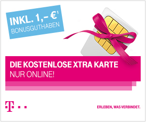 xtra karte banner Kostenlose Xtra Card mit 1 Euro Startguthaben